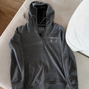 Camp David hoodie half zip Kronos Hills Golf Ckub Jacket - gray